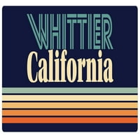 Whittier California Vinyl Decal Sticker Retro дизайн