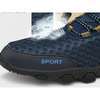 Oucaili дамски мъжки маратонки спортни пешеходни обувки на обувки на водни обувки Атлетични плажни треньори Униз синьо 8