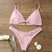FOPP продавач жени Push-Up Paded Brea Beach Bikini комплект бански костюми Pink S