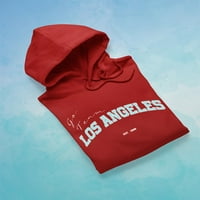 Los Angeles Go Team Hoodie Women -разнова от Shutterstock, женски X -Clarge