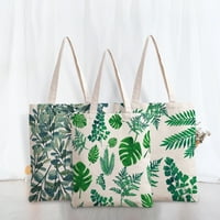Мечта за пазаруване на лайфстайл чанта сгъваем екологичен растение печат ежедневно употреба момичета рамо тотална платна чанта Домакински консумативи