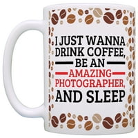 Този подарък за паркиране за фотограф пийте кафе Бъдете невероятни и сън за кафе чаши кафе боб