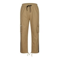 Мъжки модерни панталони на открито, свободно монтаж на многопокета работни панталони ежедневни активни панталони за джогинг панталони панталони