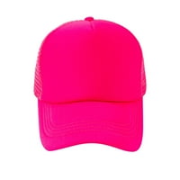 Xinqinghao мъже жени обикновена шапка модерна щракане бейзболна капачка твърд цвят универсален измит бейзболна шапка горещо розово