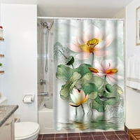 Баня душ завеса абстрактно цвете цвят душ завест