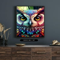 Rainbow Raptors of the Forest - Canvas Wall Art