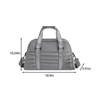 Hesxuno Explableable Flym Bags, чанти за спорт и пътуване през уикенда, големи капацитети за нощувка за мъже и жени, чанти за пътувания, спортни тотални чанти