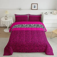 Комплект комплект размер кафяв леопардов печат спално бельо за деца Момчета момичета стая декор животински модел одеяло одеяло луксозна полиестер ватиран одеува с възглавници