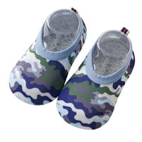 Caicj Toddler Shoes Camouflage детски чорапи неплъзгащи обувки бос подли чорапи момчетата бебешки бебешки обувки се подхлъзват на обувки деца, зелено