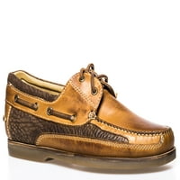 Stetson Mens Tan Кожена кожена Dillon Casual Boat Loafer Shoes 10.5d