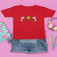 Маргаритки, тениски за художествено слънце и лунна художествена тениска -изображения от Shutterstock, Medium