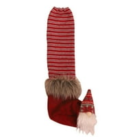BULSTORE Коледна украшение за коледни орнаменти плетъри плетено покритие за крак