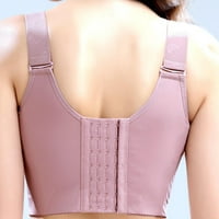 Umfun жени плюс размер екстремен комфорт дишаща горна колекция спомагателна гърда, събрана против SAGGING NO Steel Ring BRA PINK 105C
