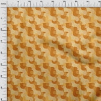 OneOone Cotton Poplin Yellow Fabric Abstract Sewing Craft Projects Fabric отпечатъци по двор