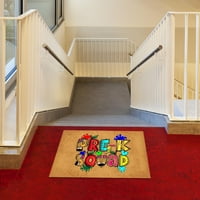Giyblacko зона килим за вратички за връщане към училище домашен декор за мат за баня добре дошли пода на врата мат за мат.
