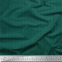 Soimoi Polyester Crepe Fabric Stripe & Dots Shirting Print Fabric край двора