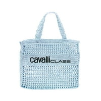 Cavalli Class Portofino Light Blue Crochet Beach Shopper чанта за дамски