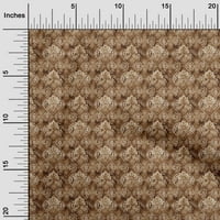 OneOone Polyester Spande Tawny Brown Fabric Batik Quilting Consties Print Sheing Fabric до двора