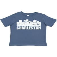 Inktastic Charleston Skyline Grunge подарък за малко дете или тениска за момиче
