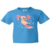 Мастически сладък Axolotl обича младежката тениска на такос