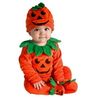 Малко дете момиче момче косплей тиквен комбинезон бебе деца onesie Halloween костюм Играт с дълъг ръкав карикатура тоалети ромпери