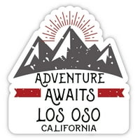 Лос Осо Калифорния Сувенир Винилов стикер Приключение Очаква дизайн