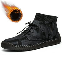 Puntoco Flat Shoes for Women Clearanc Plus Size Casual Men's Sports Пази топли обувки Черно 9
