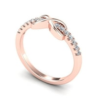 AAXIA 14K ROSE GOLD 1 5CT. TDW Diamond Infinity Ring