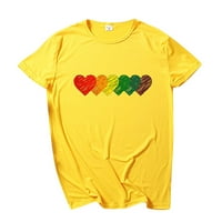 Жени Pride Rainbow Flag върхове туника пуловер с къс ръкав блуза тениски xl