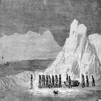 Charles Francis Hall n. Американски изследовател. Погребението на капитан Хол на северния бряг на Гренландия, ноември 1871 г.