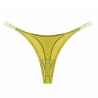 Кратко бельо за жени Solid V String Thong Panty Lingerie Stretch Comfort бельо бельо