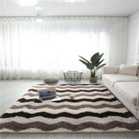Пухкави килими за спалня геометричен дизайн рошав килим за домашен декор на пода килим