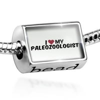 Мъниста I Heart Love My Paleozoologist Charm пасва на всички европейски гривни