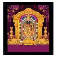 Indianbeautifulart лорд венкатешвара рамка за снимка религиозен плакат черна стена рамка божество снимка рамка за стена декор за домашен офис храм