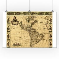 Северна и Южна Америка - Панорамна карта