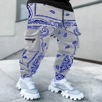 BadyMincsl Мъжки панталони Просвещение плюс размер мъжки гащеризон панталони Нощни отразяващи ежедневни улица
