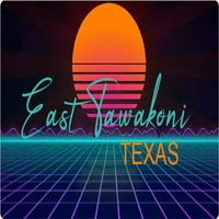 Източен Тавакони Тексас Винил Декал Stiker Retro Neon Design