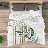 -Dake абстрактно модерно хвърляне на одеяло бохо минималистично средата на века Слънце естетическо меко топло легло спално бельо Жени одеяла за диван спалня диван офис уютен фланелен одеяло оранжево бежово