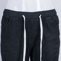Lizxun женски са среден възходящ кльощави дънки еластични панталони за дънкови талии