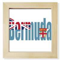 Бермудския флаг на флаг квадратна картина рамка за стена настолен дисплей