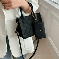 Жени ромбична чанта за рамо усещане за кръстосана чанта проста елегантна чанта за чанта