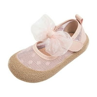 Baby Girls Shoes Bowknot Printed Flat Toe Nee Disheable Casual Princess Single Spring Eonch Holiday Weekends Училищни обувки за дете за дете