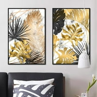 Opolski Tropical Plant Leaves Panvas Painting Home Office Picture Poster Wall Art Decor