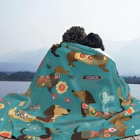 Nosbei Starfish Fishing Net Summer Printed Flannel Bendle Decorate, меки одеяла за хвърляне за диван за пътуване декор за пътуване през целия сезон подаръци 40x30