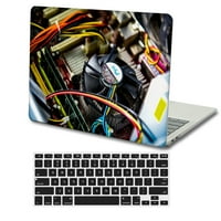 Kaishek Hard Shell Case само съвместим нов MacBook Air S с Touch ID USB Type-C + Black Keyboard Cover Model: A1932 & A2179 & A