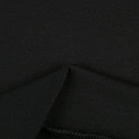 Суитчър за жени Женски качулки Коледни отпечатани джобни джобни джобни върхове с дълъг ръкав черни 3x