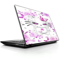 Тефтер за лаптоп Universal Skin Decal пасва на 13.3 до 16 означава коте в розово